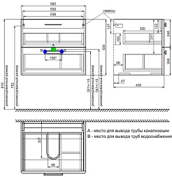 Iddis Тумба под раковину Brick 60 белая – фотография-9